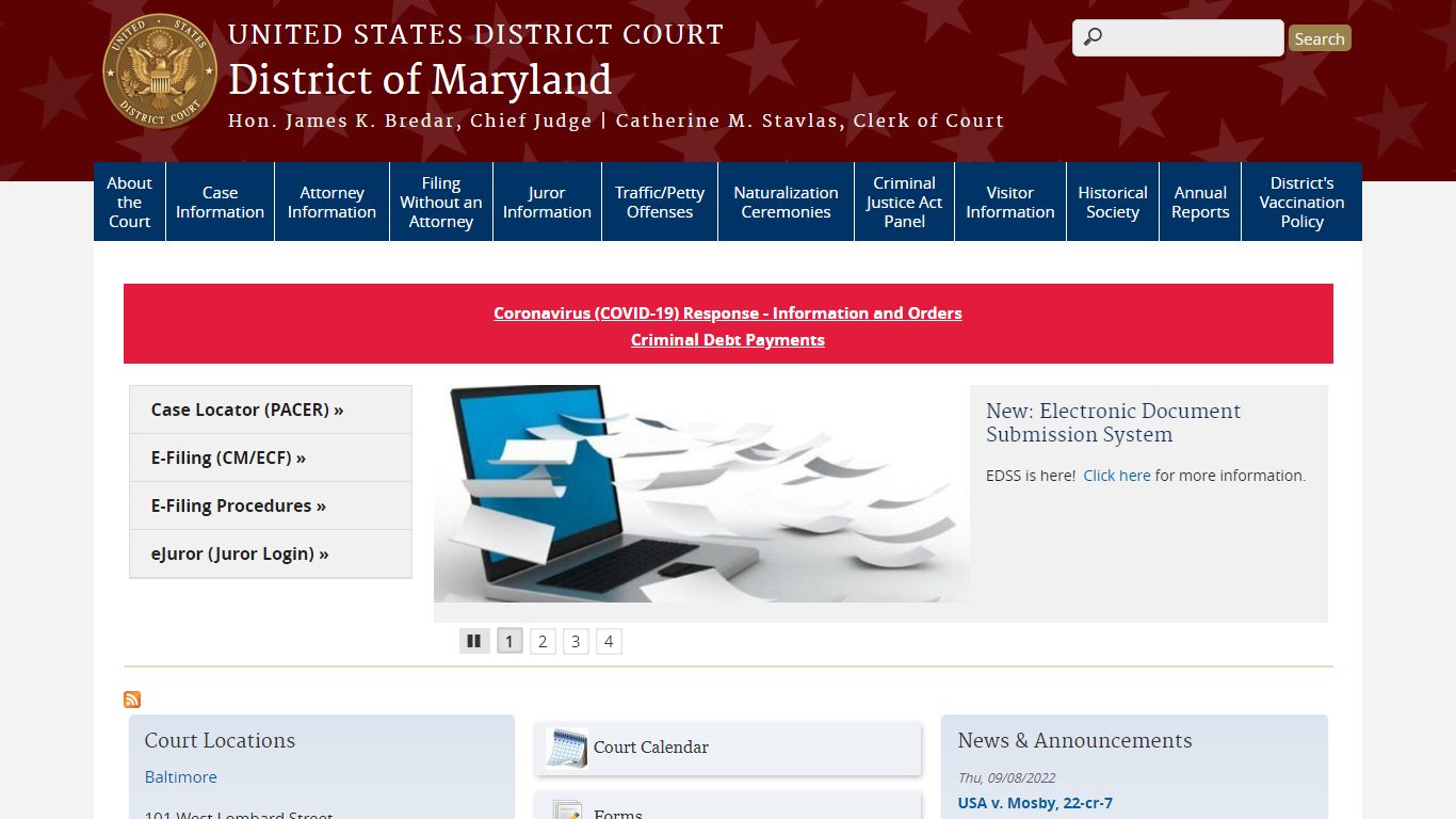 District of Maryland | United States District Court